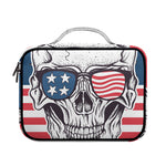 American Skull With Sunglasses Print Briefcase Bible Bag