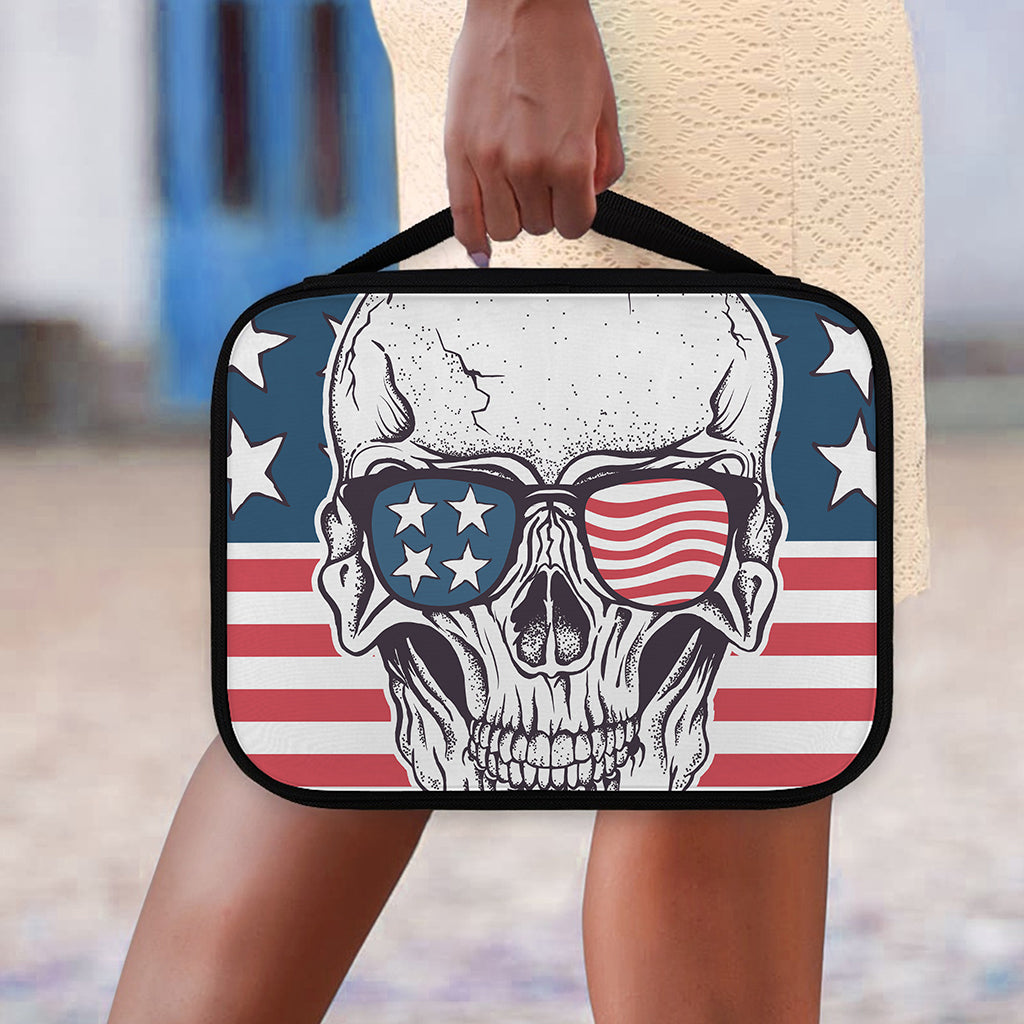 American Skull With Sunglasses Print Classic Bible Case