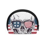 American Skull With Sunglasses Print Coin Purse