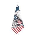 American Skull With Sunglasses Print Hand Towel