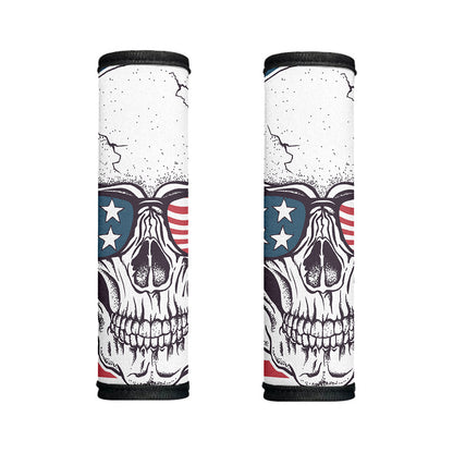 American Skull With Sunglasses Print Handle Covers