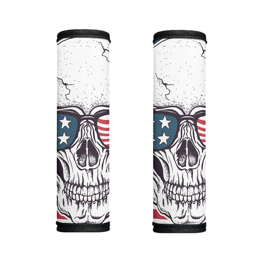 American Skull With Sunglasses Print Handle Covers