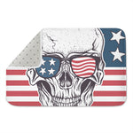 American Skull With Sunglasses Print Indoor Door Mat