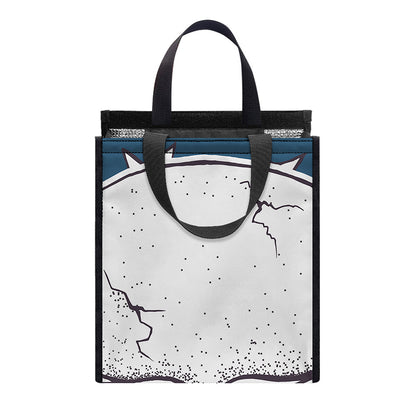 American Skull With Sunglasses Print Insulated Lunch Tote