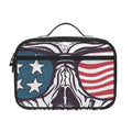 American Skull With Sunglasses Print Portable Lunch Bag