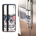 American Skull With Sunglasses Print Refrigerator Handle Covers