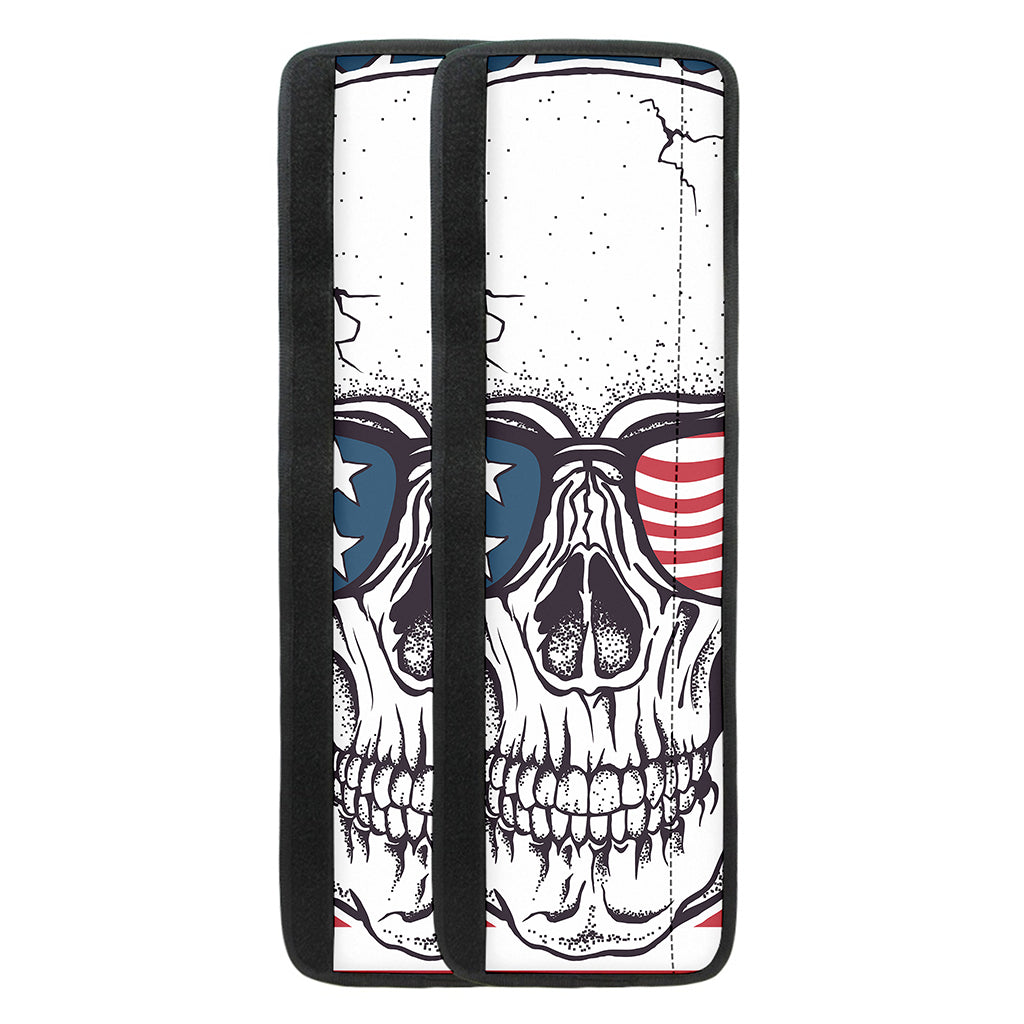 American Skull With Sunglasses Print Refrigerator Handle Covers