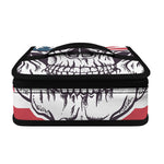 American Skull With Sunglasses Print Small Lunch Bag