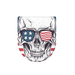 American Skull With Sunglasses Print Toilet Lid Cover
