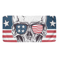 American Skull With Sunglasses Print Towel
