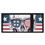 American Skull With Sunglasses Print Trifold Wallet
