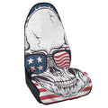 American Skull With Sunglasses Print Waterproof Car Seat Cover