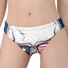 American Skull With Sunglasses Print Women's Panties