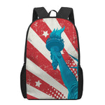 American Statue of Liberty Print 17 Inch Backpack