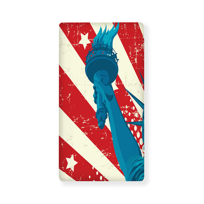 American Statue of Liberty Print Baby Crib Sheet