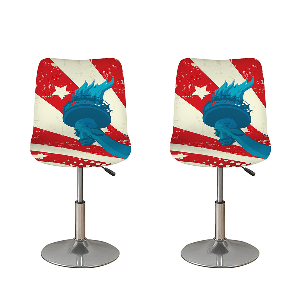 American Statue of Liberty Print Bar Stool Covers