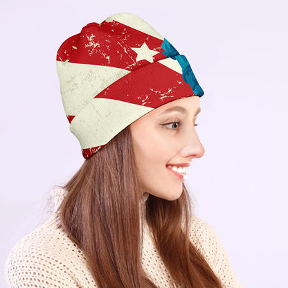 American Statue of Liberty Print Beanie