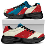 American Statue of Liberty Print Black Chunky Shoes