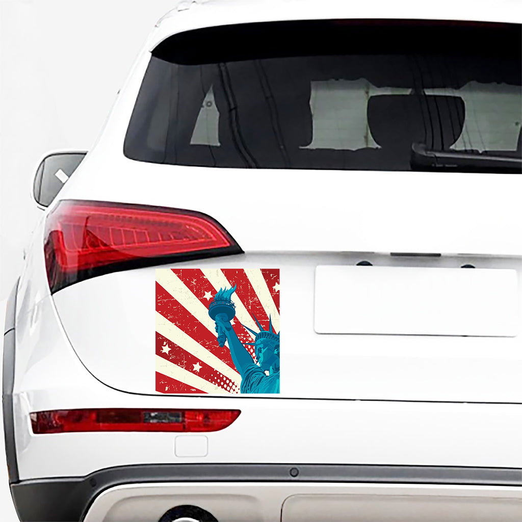 American Statue of Liberty Print Car Sticker