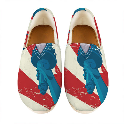 American Statue of Liberty Print Casual Shoes