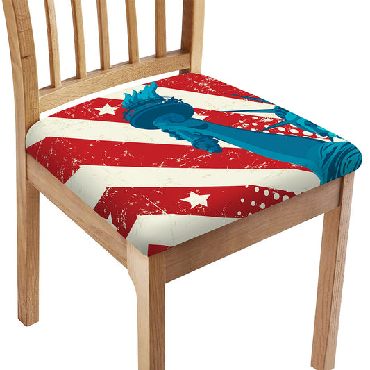 American Statue of Liberty Print Chair Cushion Cover