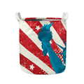 American Statue of Liberty Print Collapsible Laundry Basket