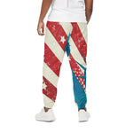 American Statue of Liberty Print Cotton Pants
