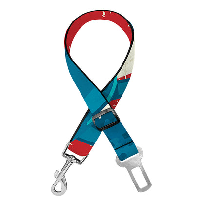 American Statue of Liberty Print Dog Seat Belt