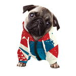 American Statue of Liberty Print Dog Zip Up Hoodie