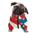 American Statue of Liberty Print Dog Zip Up Jacket