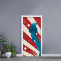 American Statue of Liberty Print Door Sticker