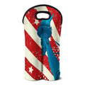 American Statue of Liberty Print Double Neoprene Wine Tote