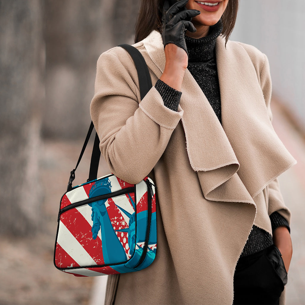American Statue of Liberty Print Double Strap Bible Bag