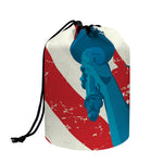 American Statue of Liberty Print Drawstring Makeup Bag