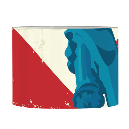 American Statue of Liberty Print Drum Lamp Shade