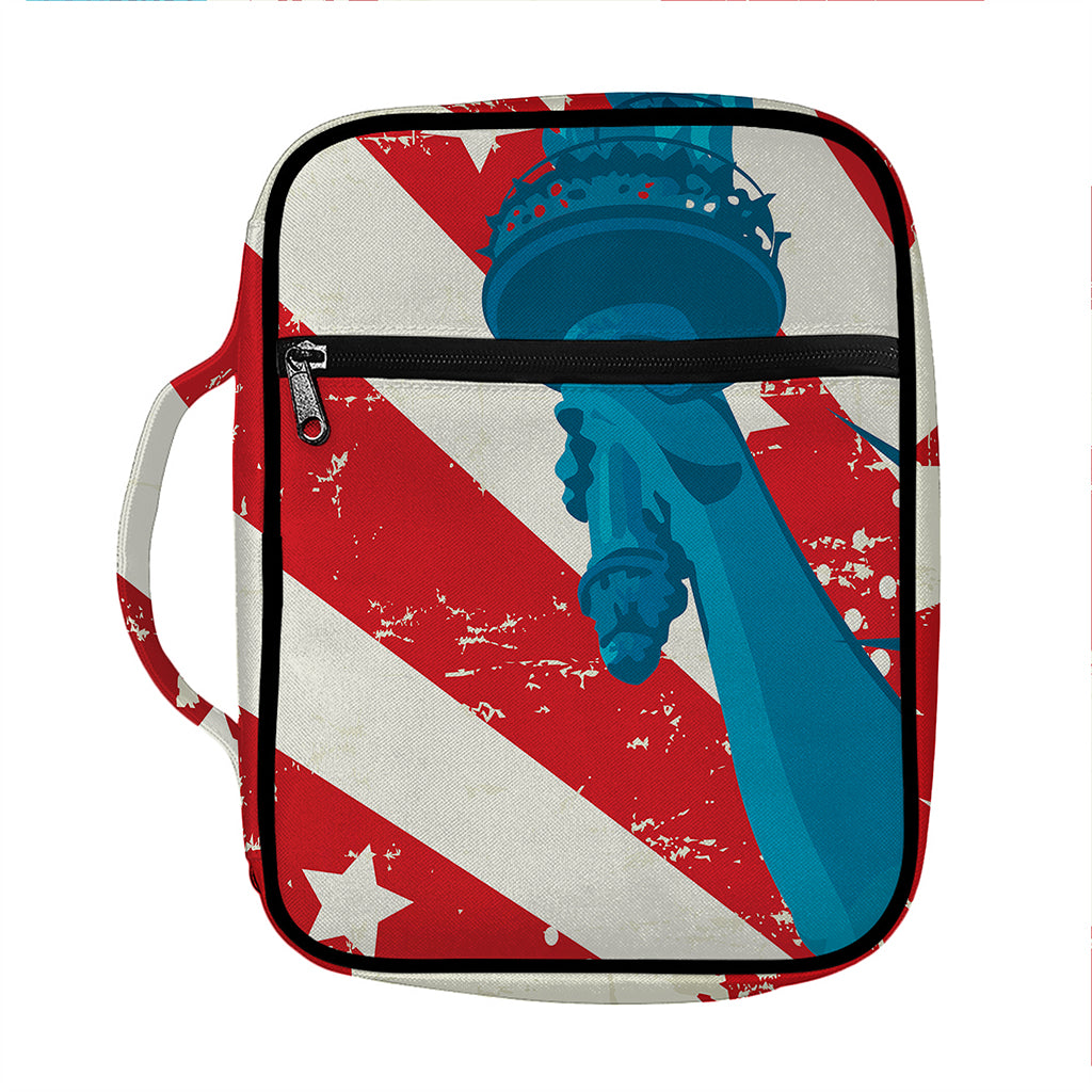 American Statue of Liberty Print Front Pocket Bible Bag