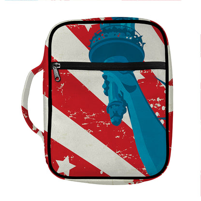 American Statue of Liberty Print Front Pocket Bible Bag