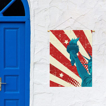 American Statue of Liberty Print Garden Flag