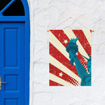 American Statue of Liberty Print Garden Flag