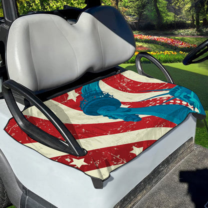 American Statue of Liberty Print Golf Cart Seat Cover