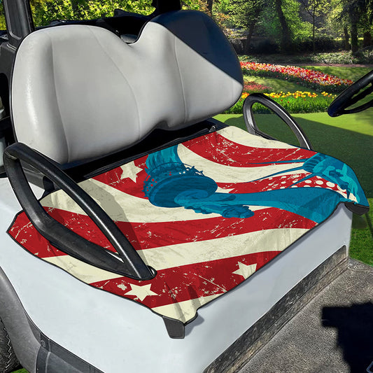 American Statue of Liberty Print Golf Cart Seat Cover