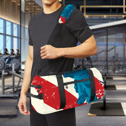 American Statue of Liberty Print Gym Bag