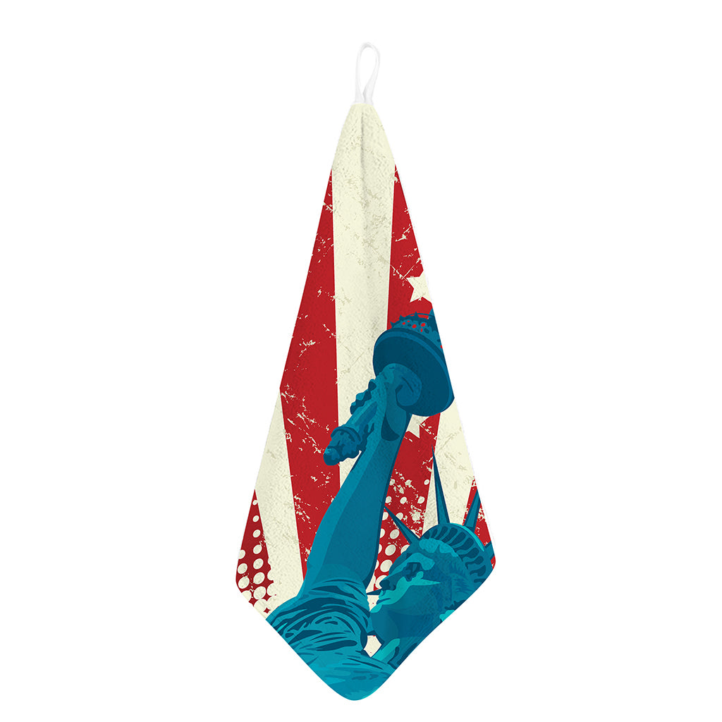 American Statue of Liberty Print Hand Towel