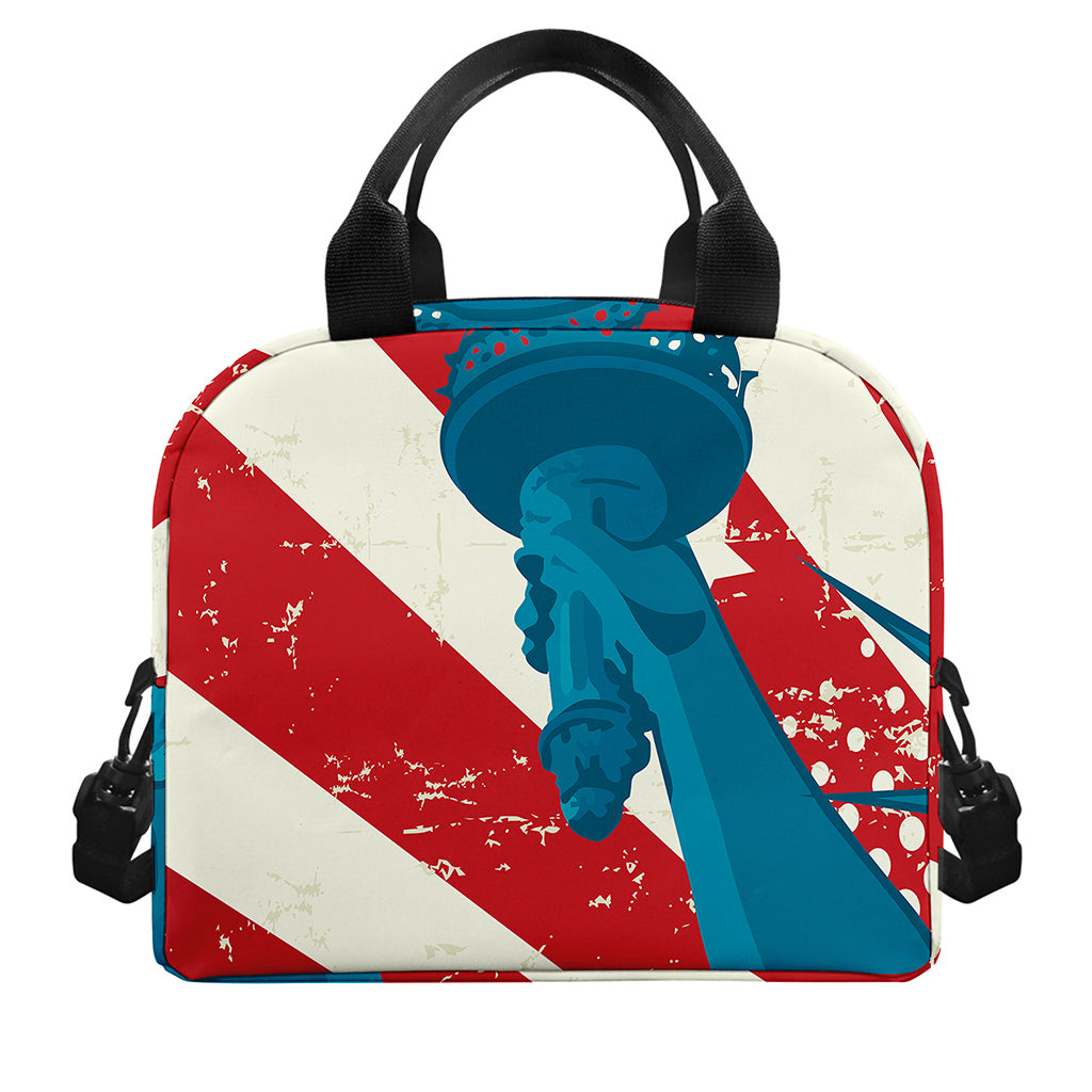 American Statue of Liberty Print Insulated Lunch Bag