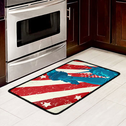 American Statue of Liberty Print Kitchen Mat