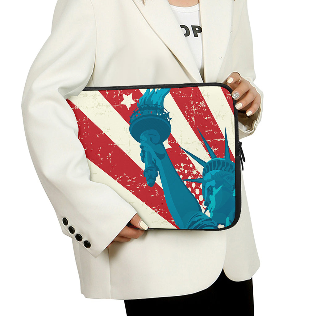 American Statue of Liberty Print Laptop Sleeve
