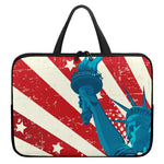American Statue of Liberty Print Laptop Sleeve With Handle