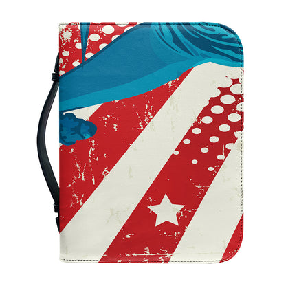 American Statue of Liberty Print Leather Bible Cover