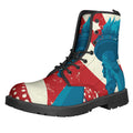 American Statue of Liberty Print Lace-Up Boots