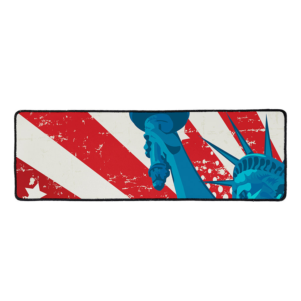 American Statue of Liberty Print Long Kitchen Mat